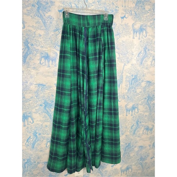 Tov Los Angeles Dresses & Skirts - TOV Green Tartan Plaid Maxi Skirt Preppy Old Money Heritage Luxe Cottagecore S
